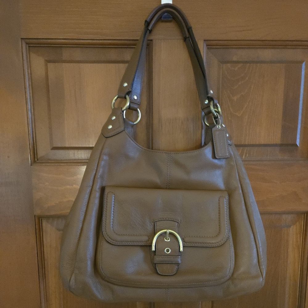 Large leather Coach bag